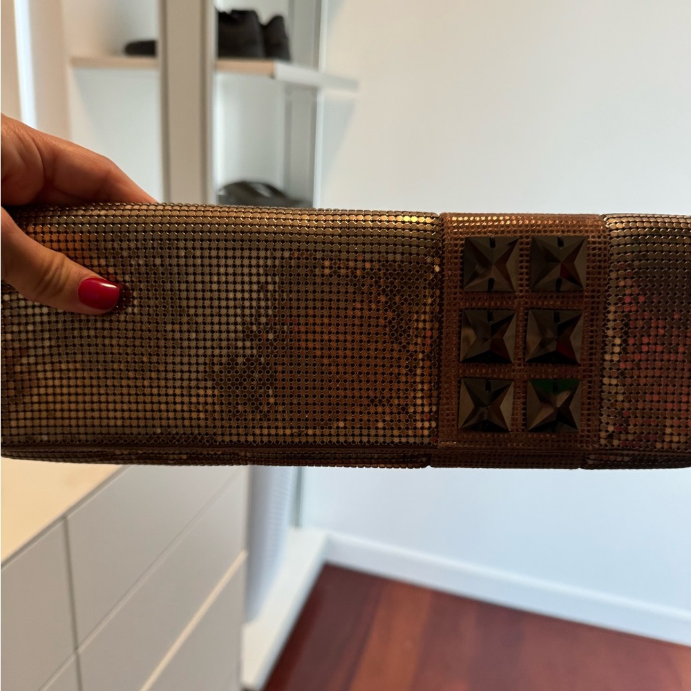 Whiting & Davis Bronze Clutch